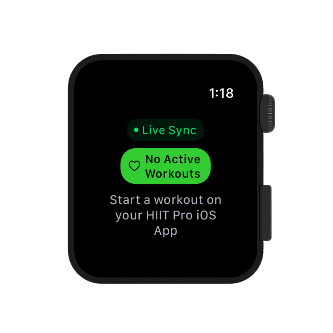 Watch app open on wrist